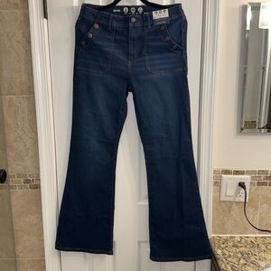 High rise flare jeans